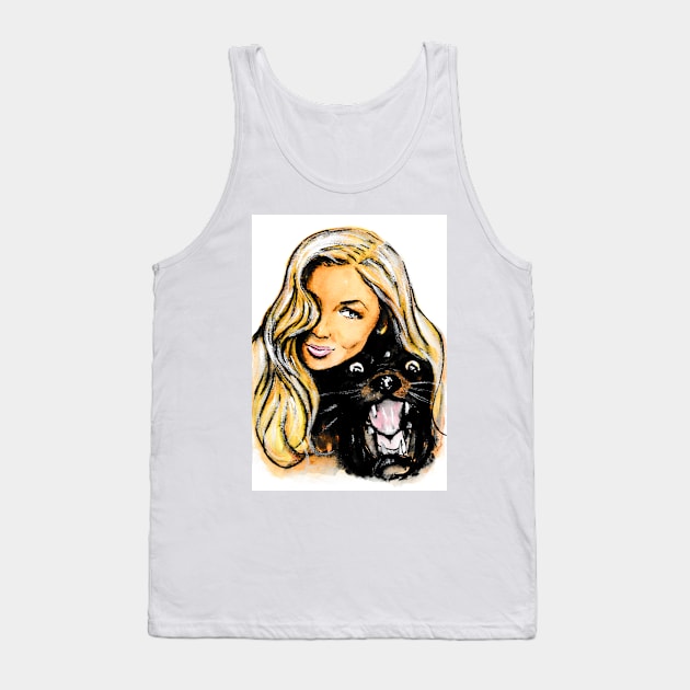 Veronica Lake Tank Top by Svetlana Pelin